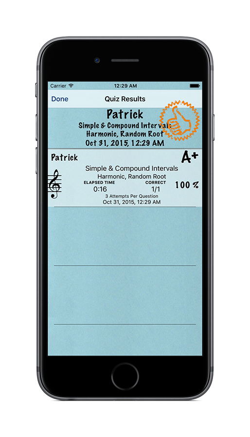 Patrick Q. Kelly Music Theory Intervals for iPhone